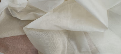 CHANDRAPUSHPO – Cream Jamdani Cotton Saree