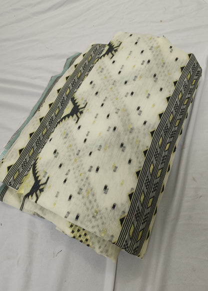 Shwet Rekha Soft Jamdani Saree