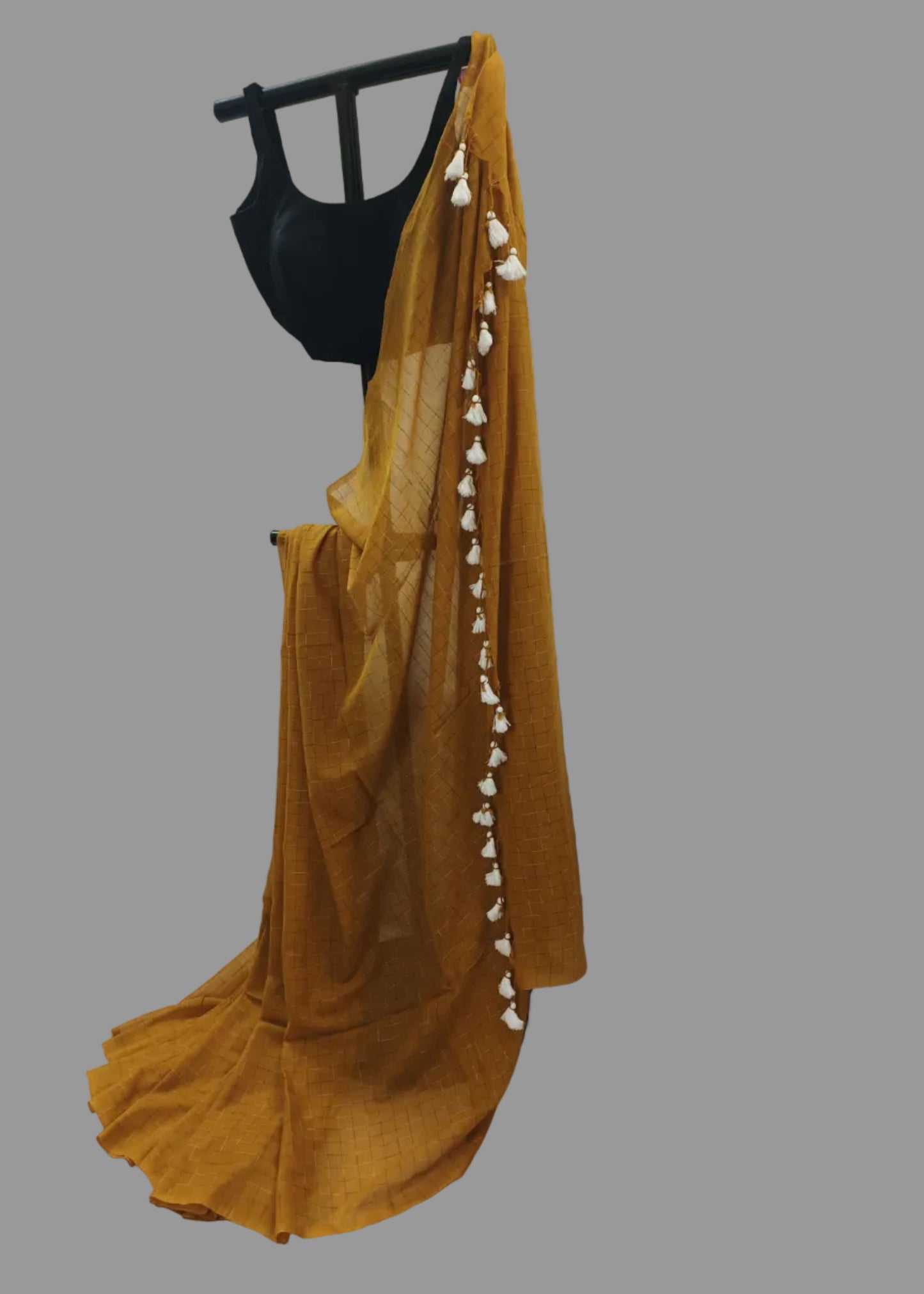Kesari Rekha Mul Cotton Saree