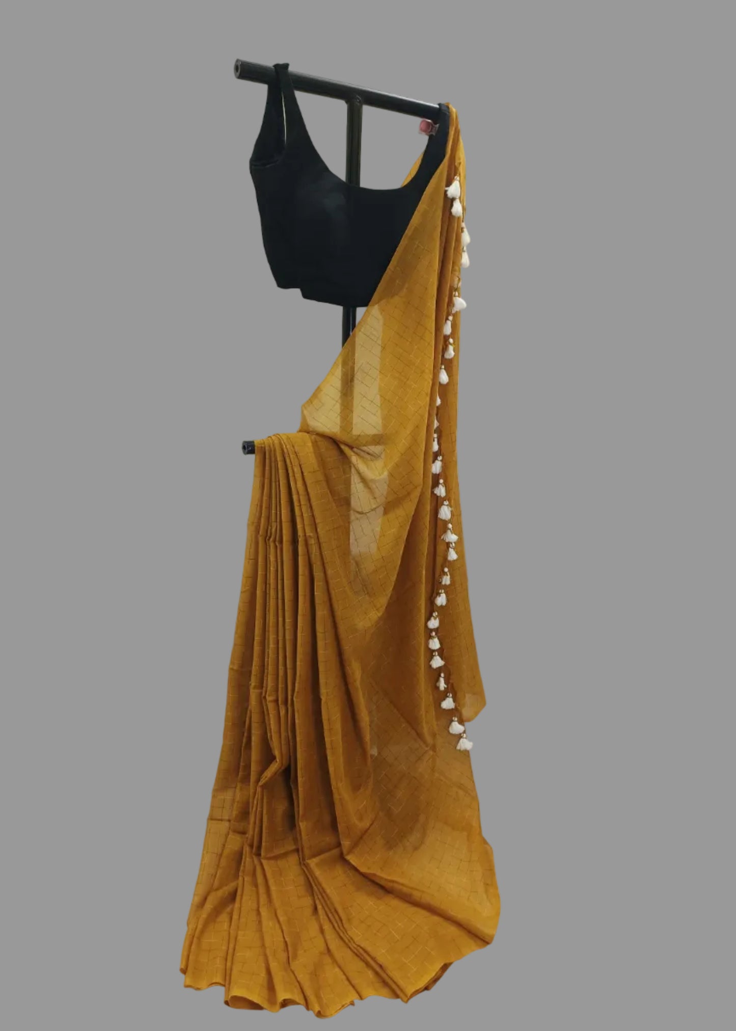 Kesari Rekha Mul Cotton Saree