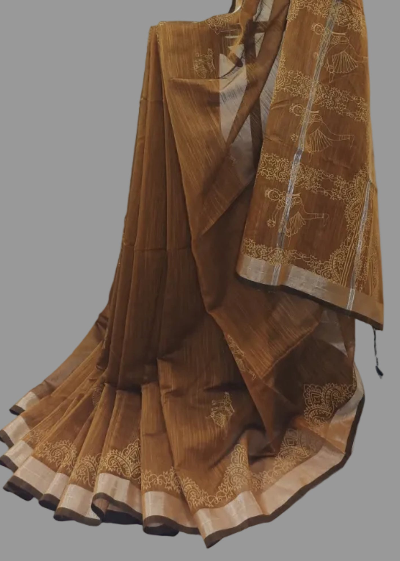 Mrittika Raag Printed Cotton Saree