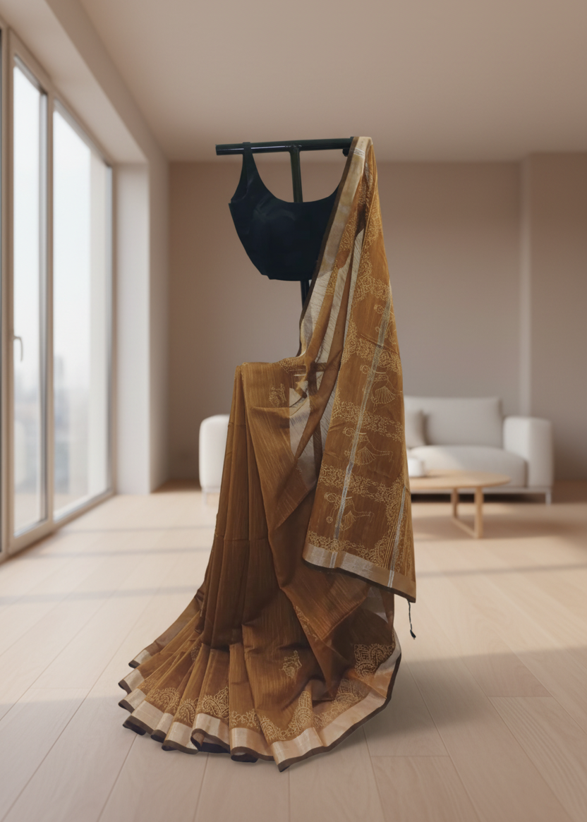 Mrittika Raag Printed Cotton Saree