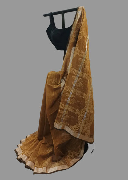 Mrittika Raag Printed Cotton Saree