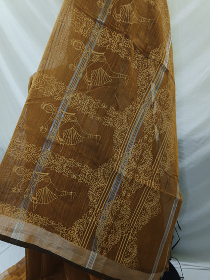 Mrittika Raag Printed Cotton Saree
