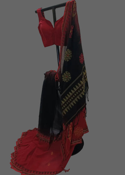 Agni Noir Cotton Saree