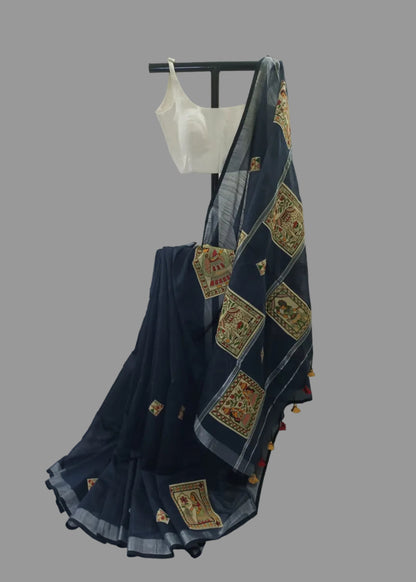 Neel Aakhyan Cotton Saree