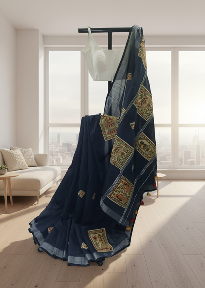 Neel Aakhyan Cotton Saree