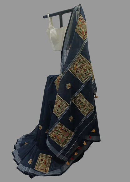 Neel Aakhyan Cotton Saree