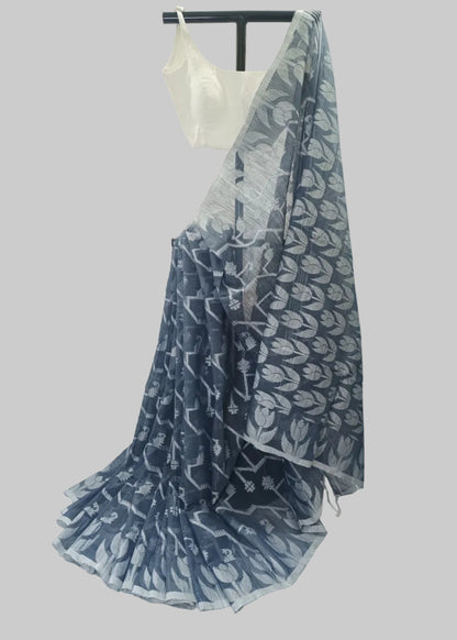 Neelshobha Jamdani Cotton Saree