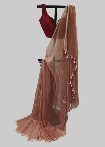 Abeer Blush Mist Mul Cotton Saree