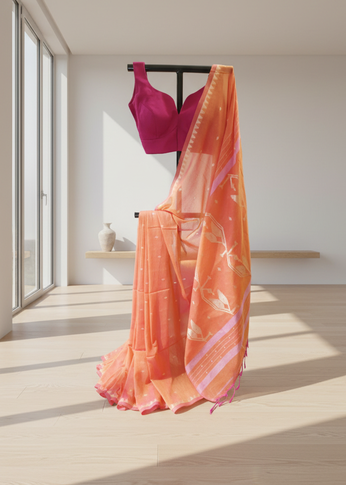 Arunika Organza Jamdani Saree
