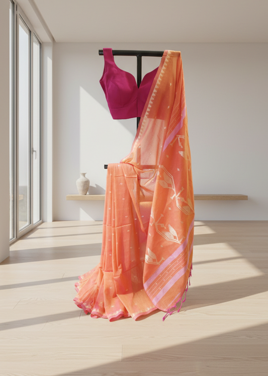 Arunika Organza Jamdani Saree
