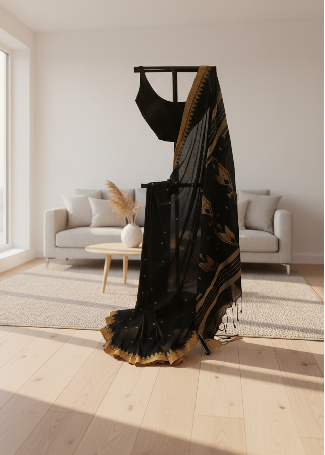 Nishithika Jamdani Cotton Saree
