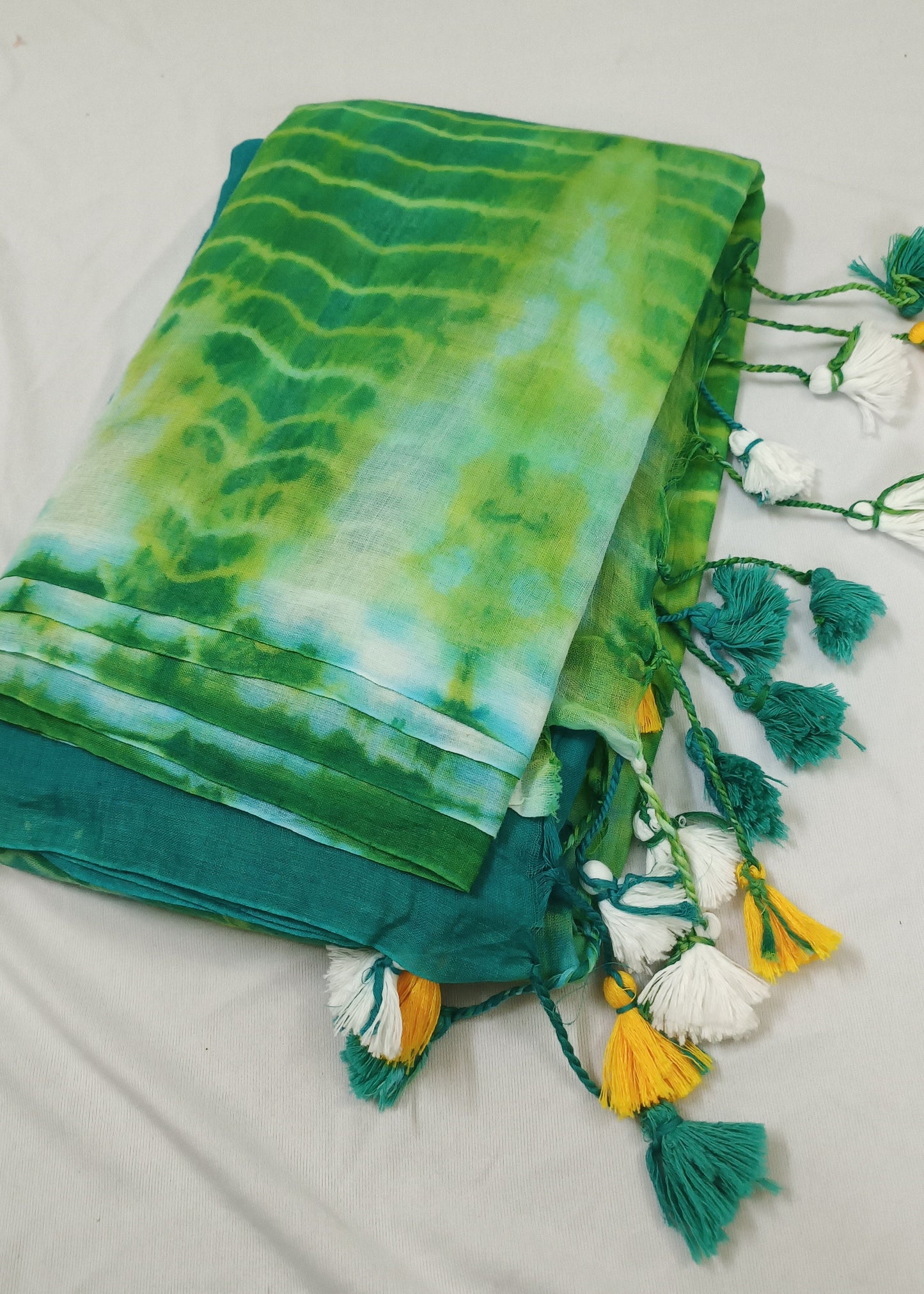 Haritjal Printed Mul Cotton Saree