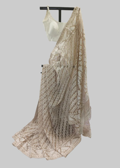 Mrinalini Jamdani Cotton Saree
