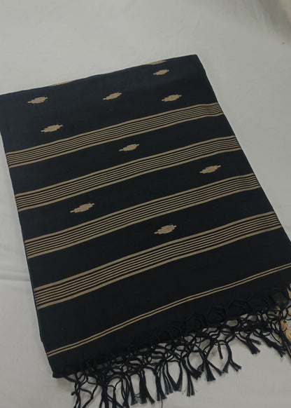 Ira Black Cotton Saree