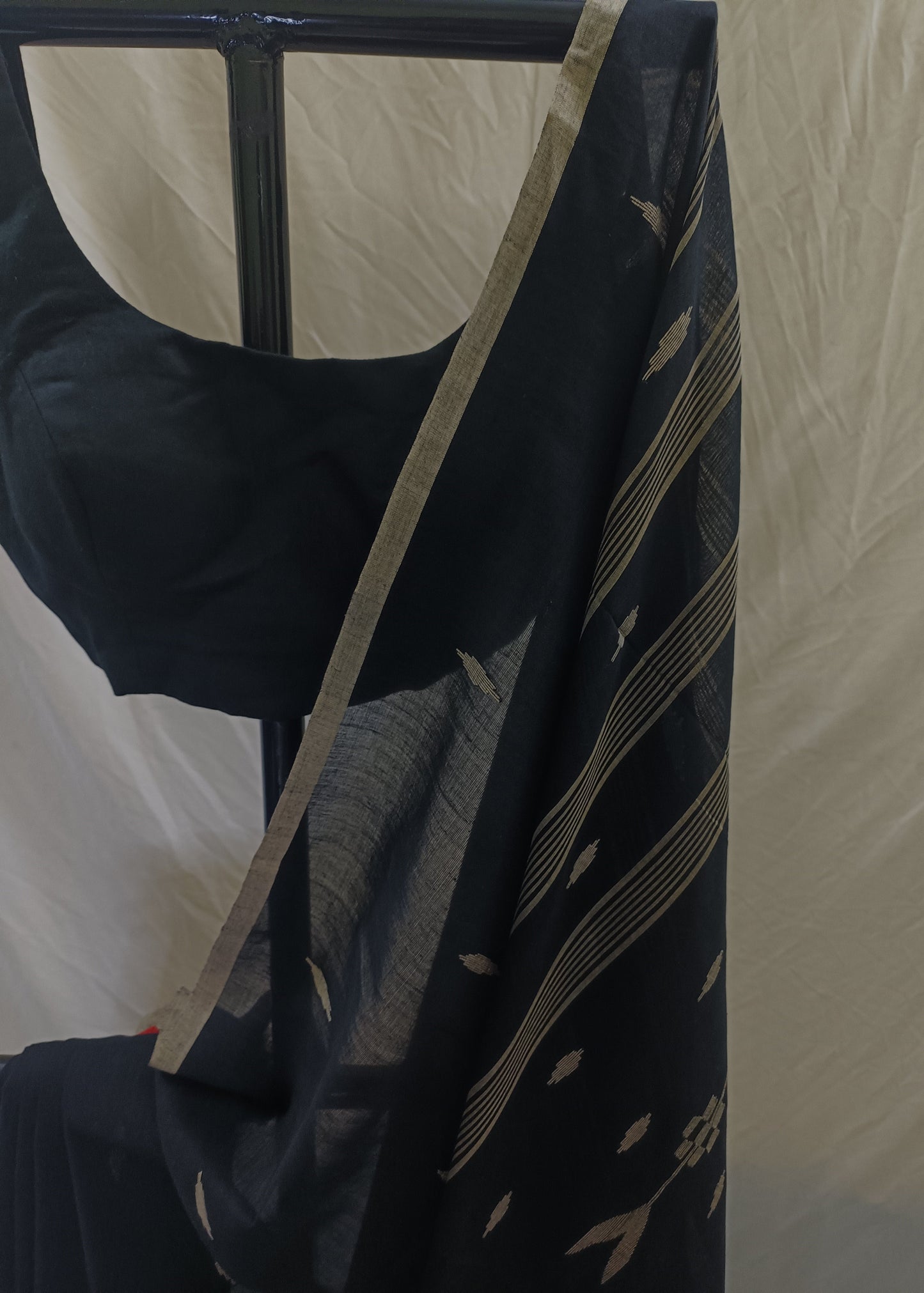 Ira Black Cotton Saree
