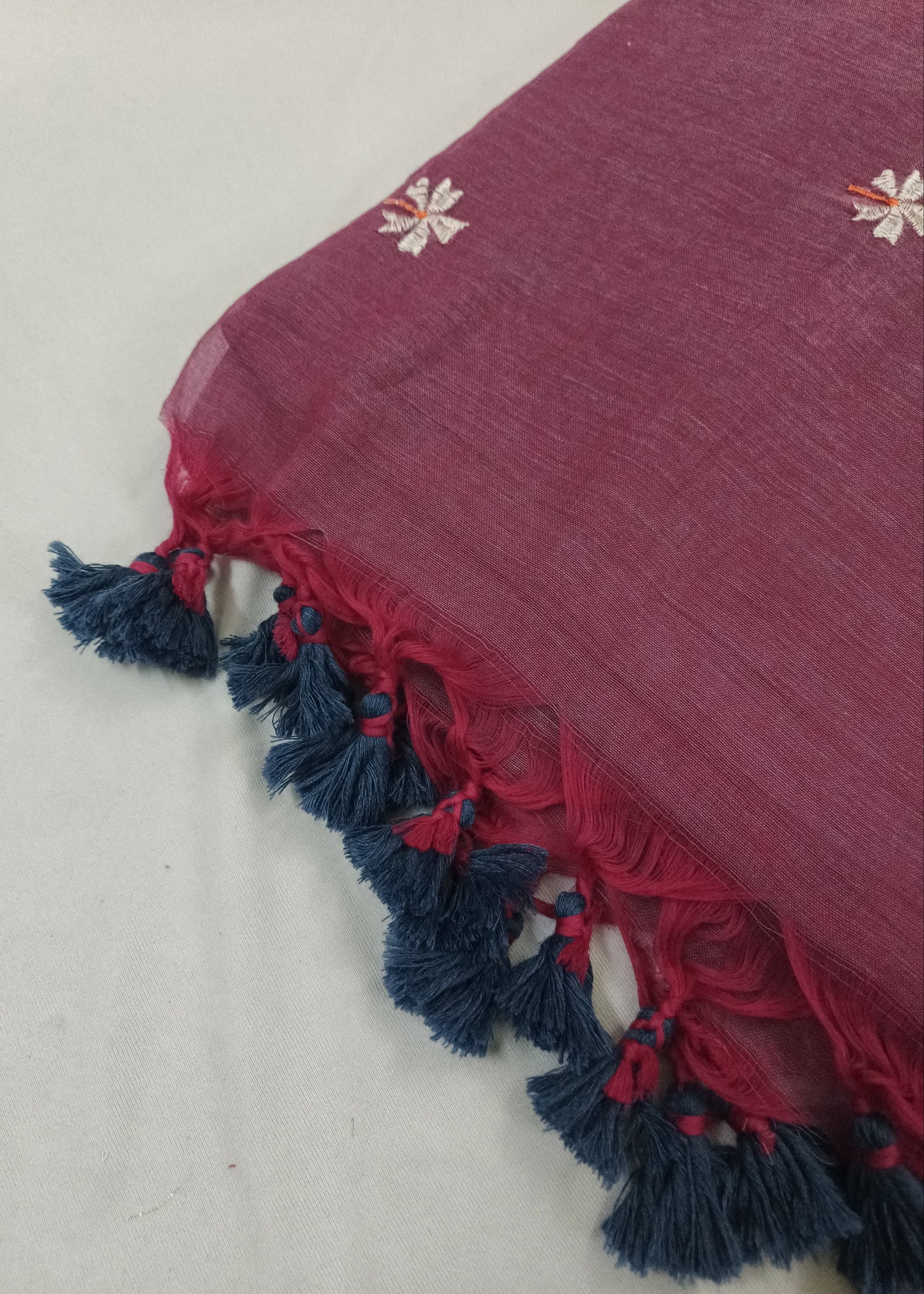 Gulnaar Embroidered Mul Cotton Saree