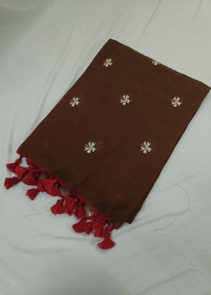 Sindoori Chhaon Mul Cotton Saree
