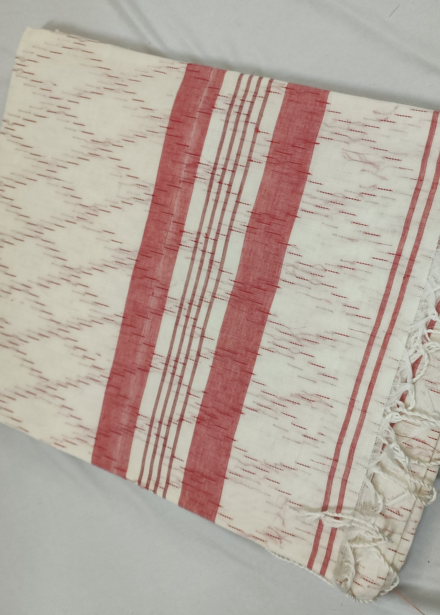 Kumud Ivory Cotton Saree