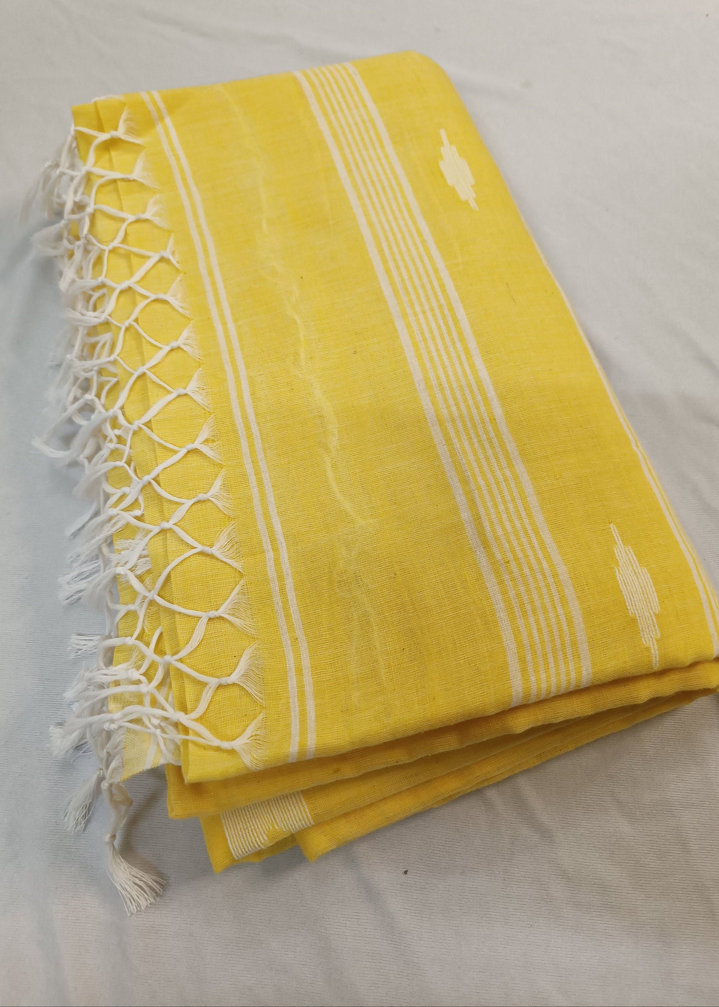 Prabha Yellow Cotton Saree