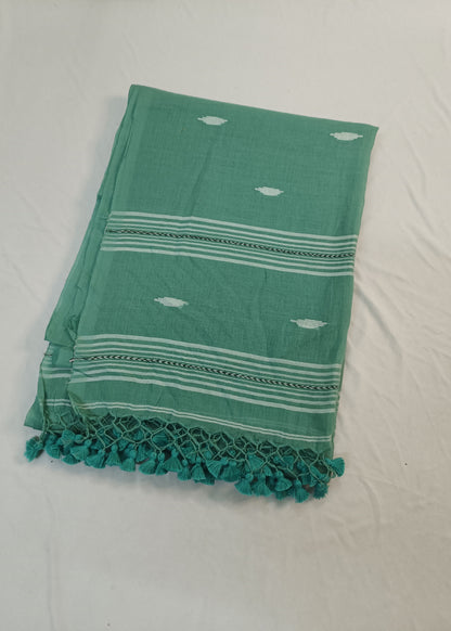Neerja Mint Green Cotton Saree