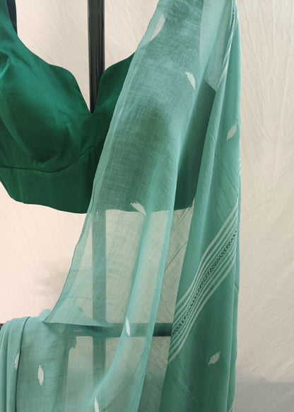 Neerja Mint Green Cotton Saree