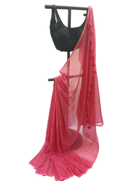 Gulnaar Rose Mul Cotton Saree