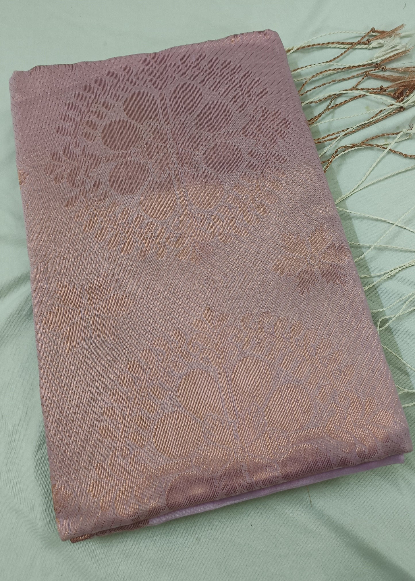 Vanya Blush Pink Linen Saree