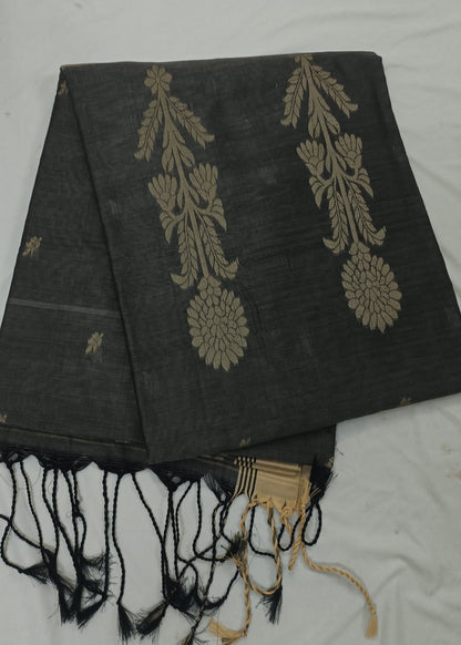 Meher Charcoal Floral Saree