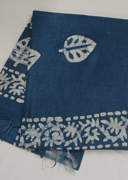Ahalya Indigo Cotton Saree