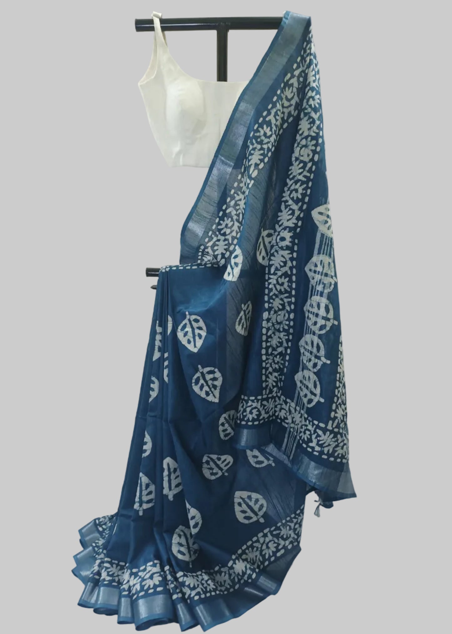 Ahalya Indigo Cotton Saree