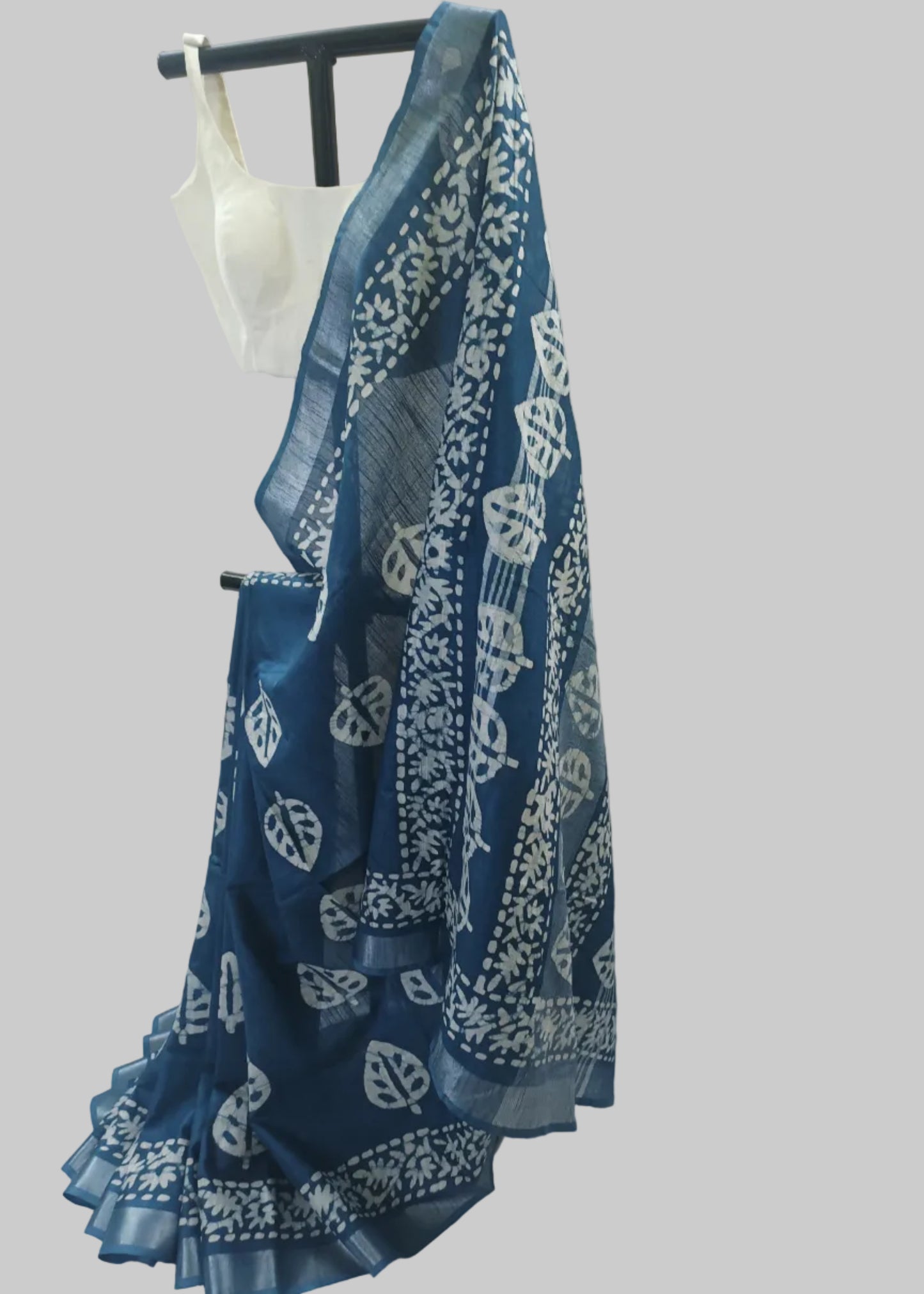 Ahalya Indigo Cotton Saree