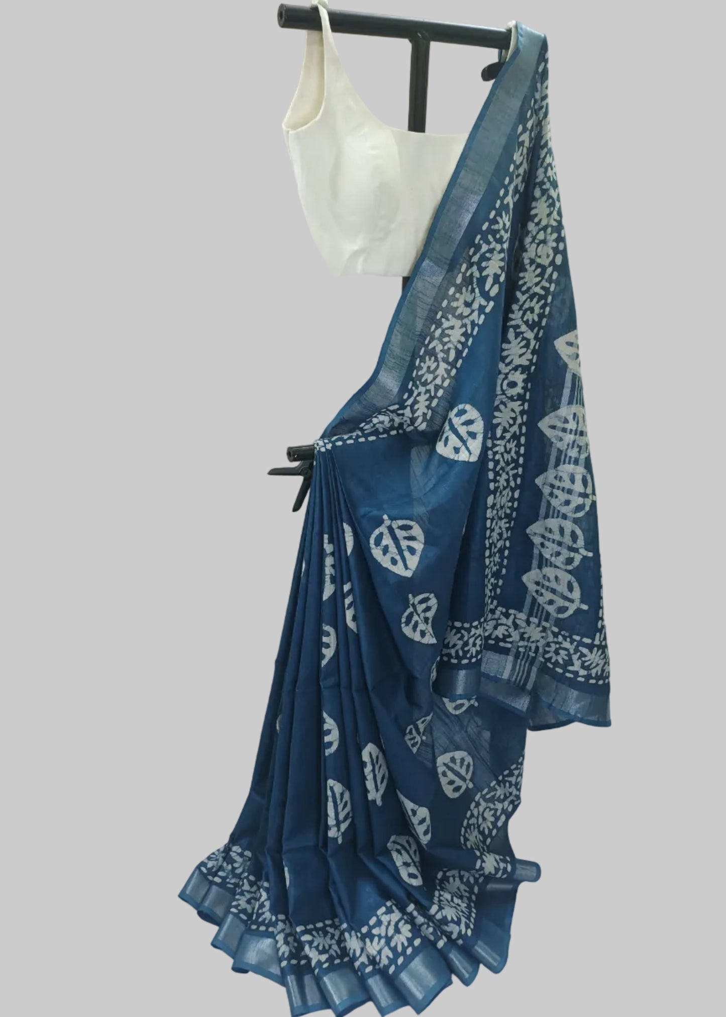 Ahalya Indigo Cotton Saree