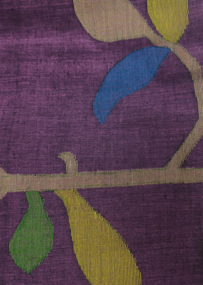 Ira Purple Cotton Saree