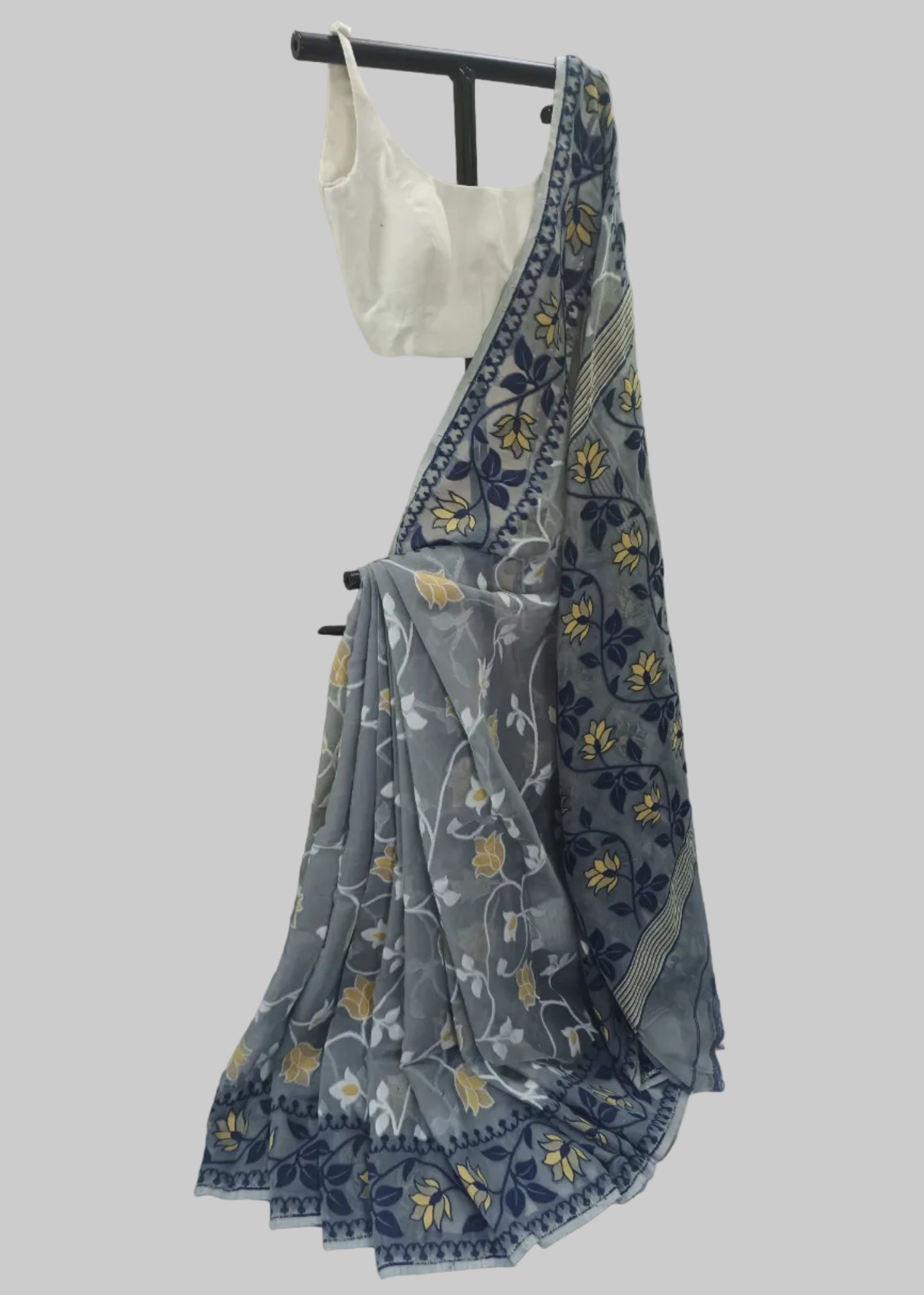 Anvika Jamdani Cotton Saree