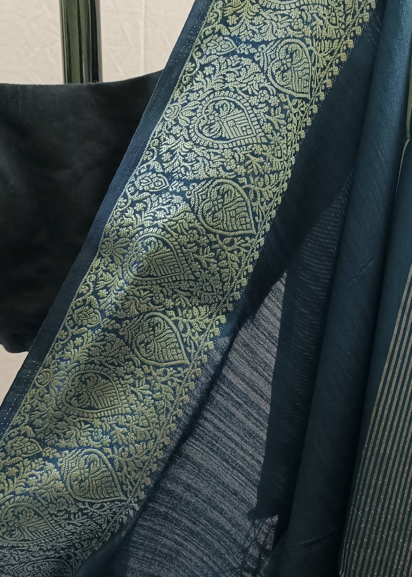 Meghna Blue Silk Saree