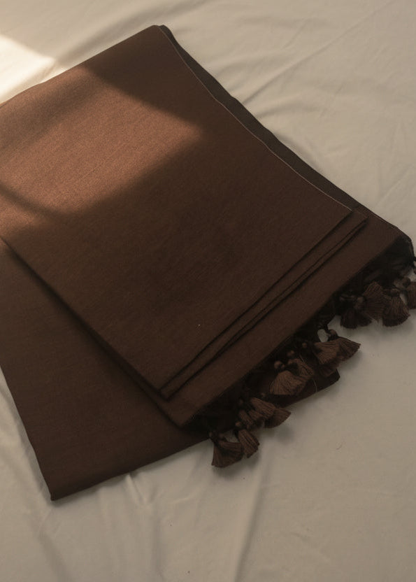 Mridra Cocoa Mul Cotton Saree