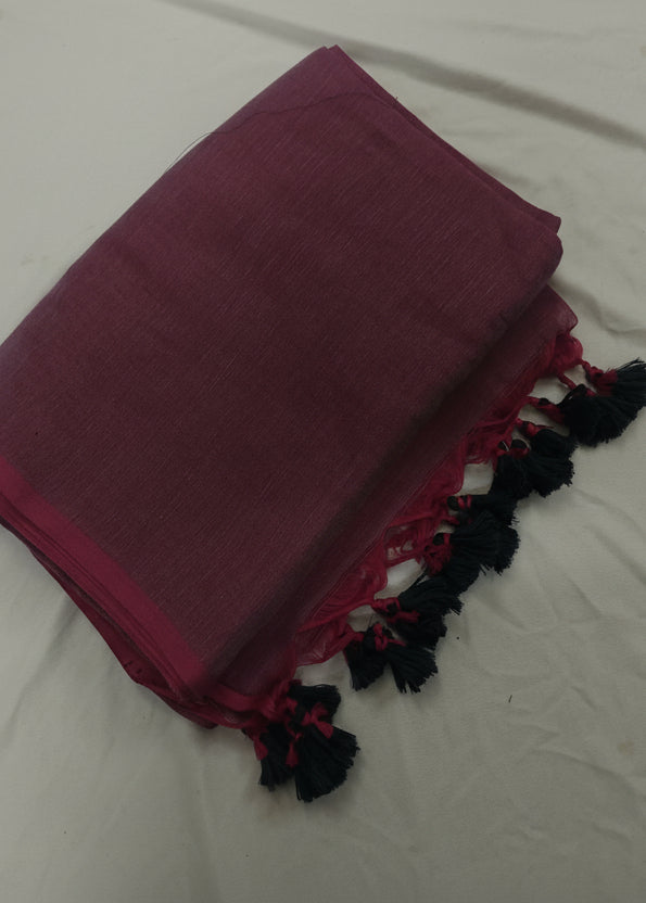 Gulraaj Rose Mul Cotton Saree
