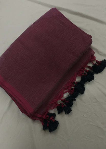 Gulraaj Rose Mul Cotton Saree