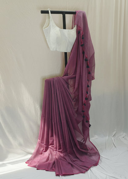 Gulraaj Rose Mul Cotton Saree