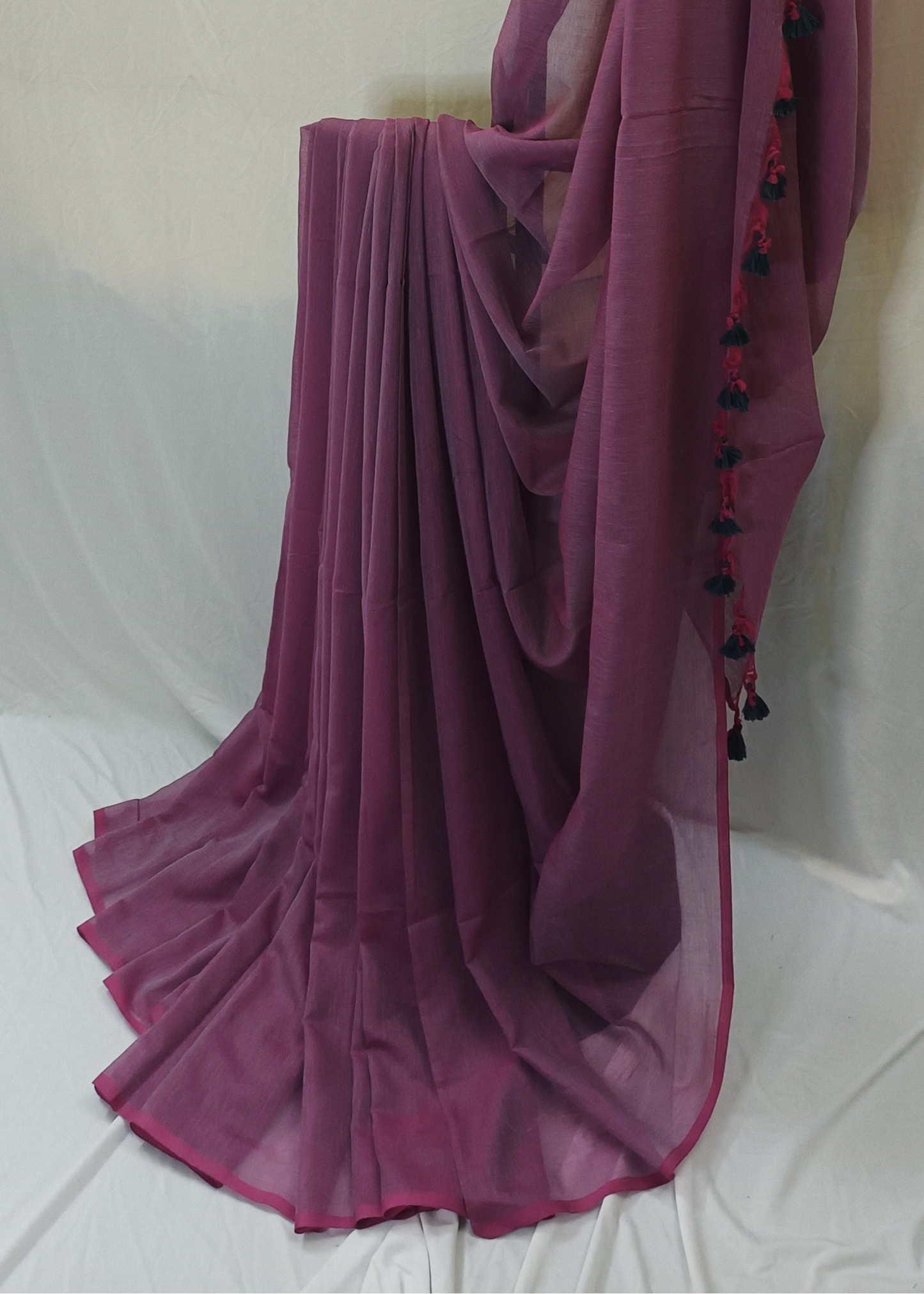 Gulraaj Rose Mul Cotton Saree