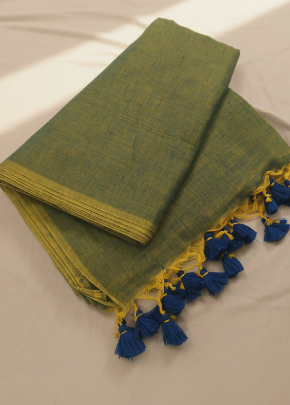 Neelvan Sage Mul Cotton Saree