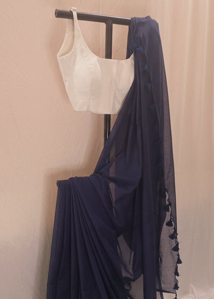 Neelratri Mul Cotton Saree