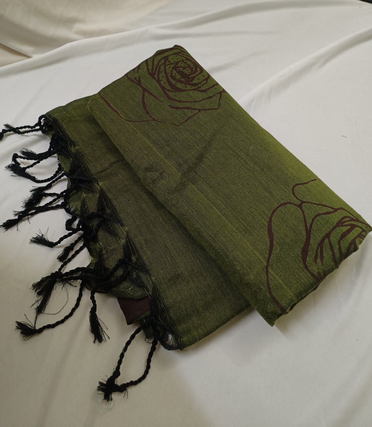 Zariya Forest Rose Cotton Saree