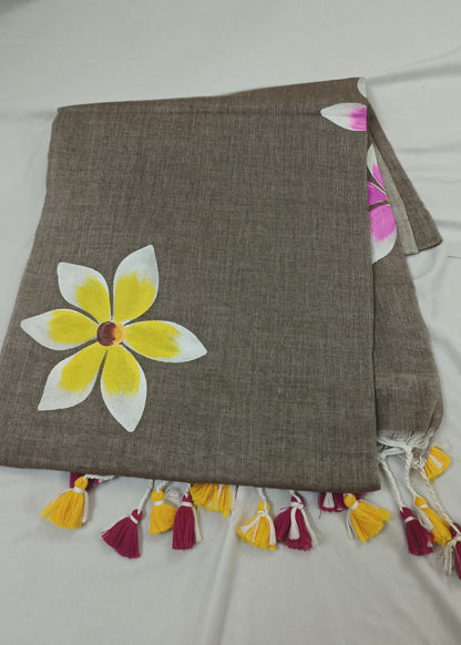 Basanti Phool Mul Cotton Saree