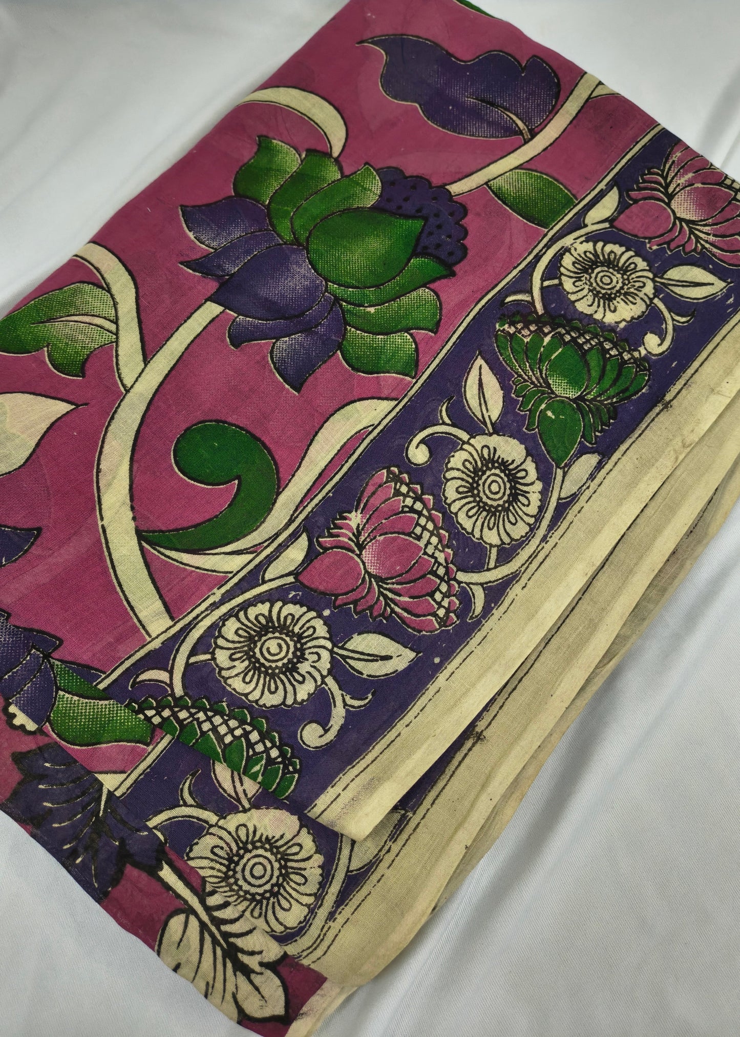 Mayurika Kalamkari Cotton Saree