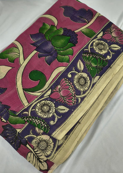Mayurika Kalamkari Cotton Saree