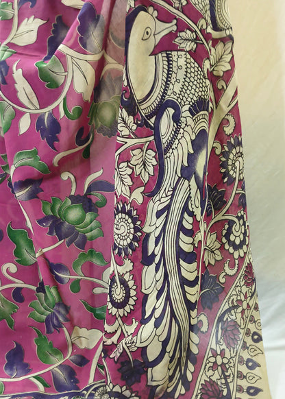 Mayurika Kalamkari Cotton Saree