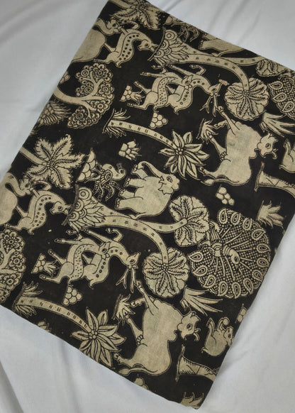 Shyamrekha Kalamkari Cotton Saree